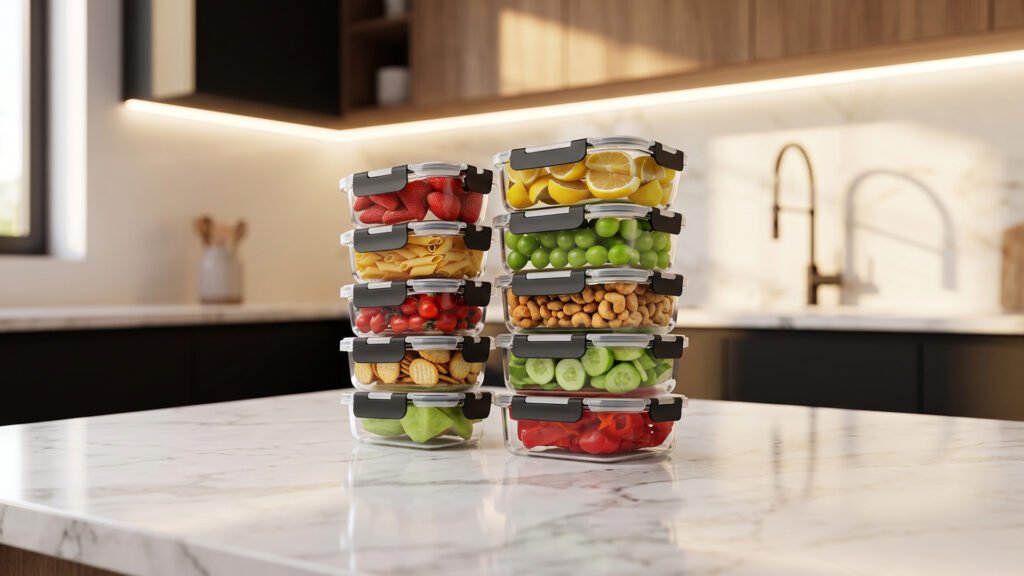 best glass lock container set for freezing meal prep