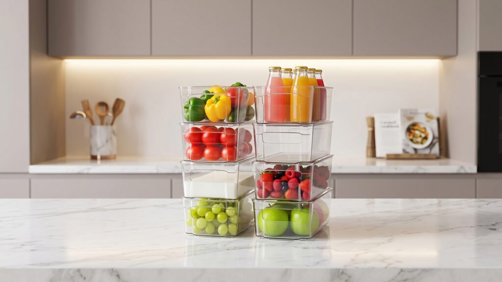 hoojo refrigerator organizer bins review