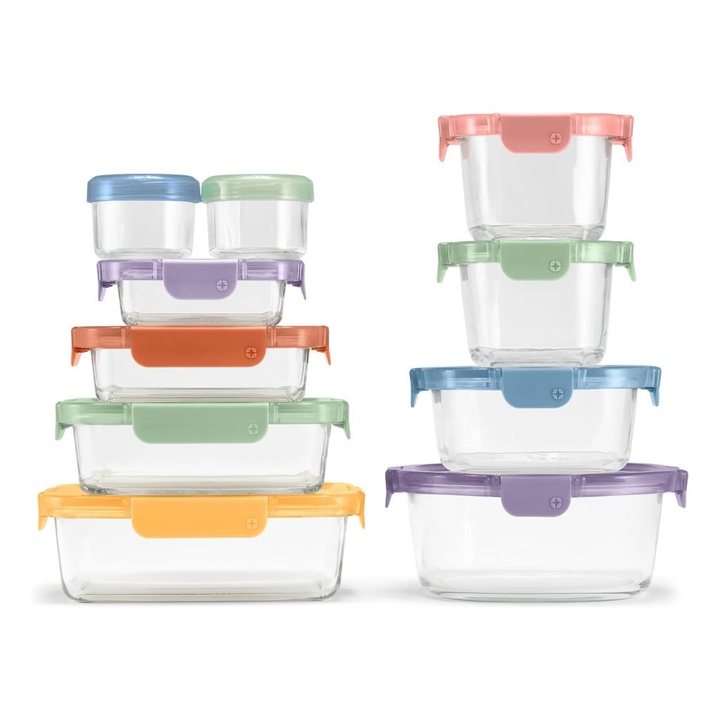 Ello Color Lock Divided Glass Set