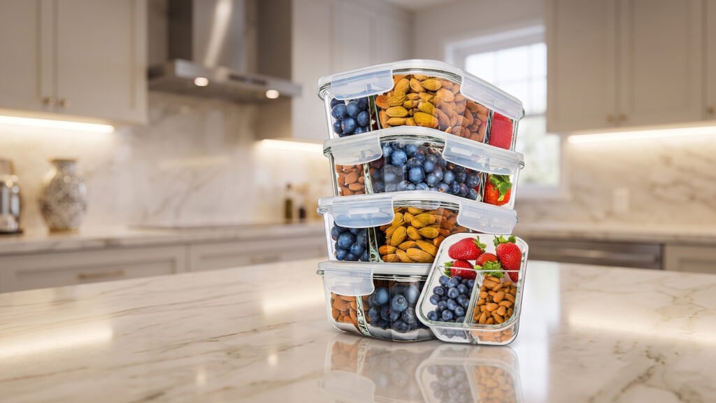 best glass meal prep containers with removable dividers