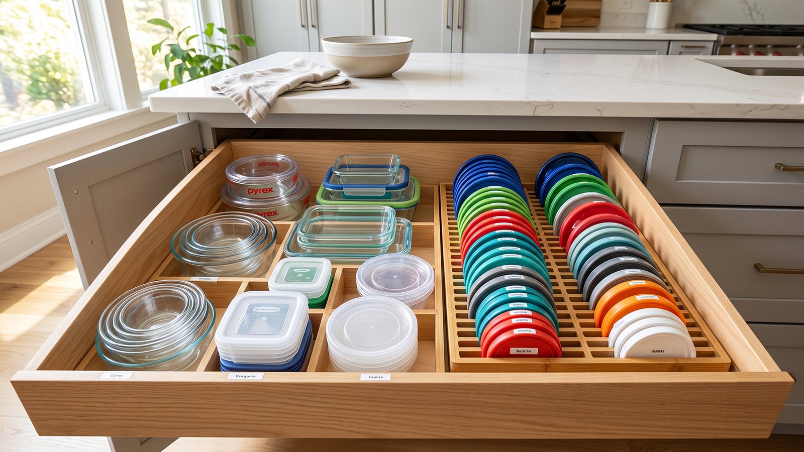 How To Organize Tupperware In A Deep Drawer: The Core Method