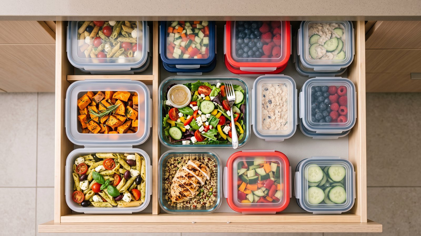 Bpa Free Plastic Food Container Sets For Drawers