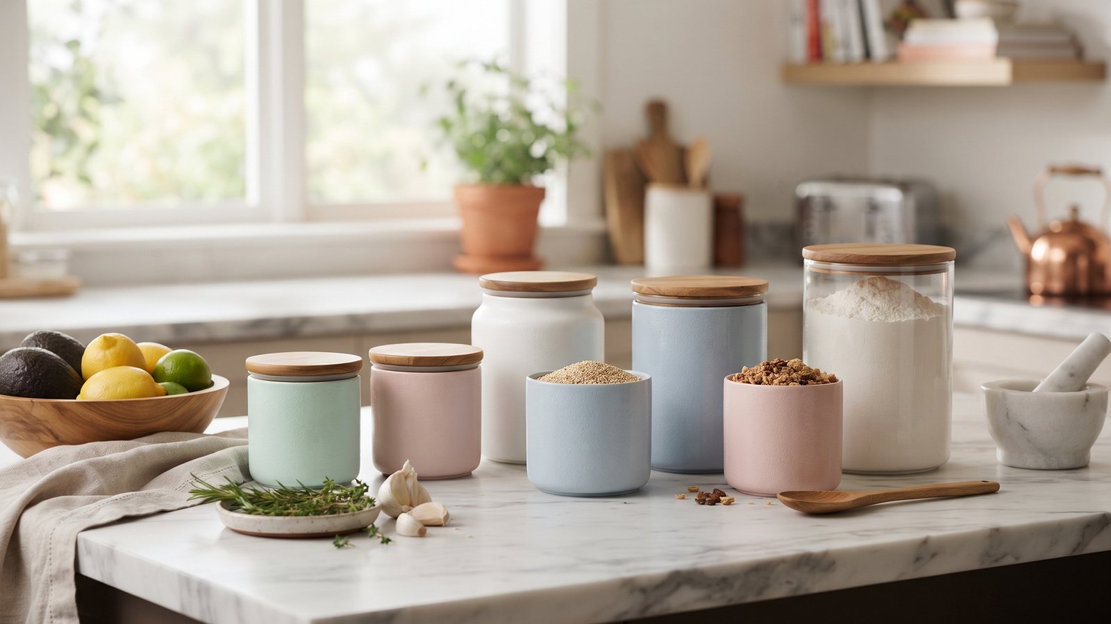 Ceramic Food Storage Containers With Airtight Lids