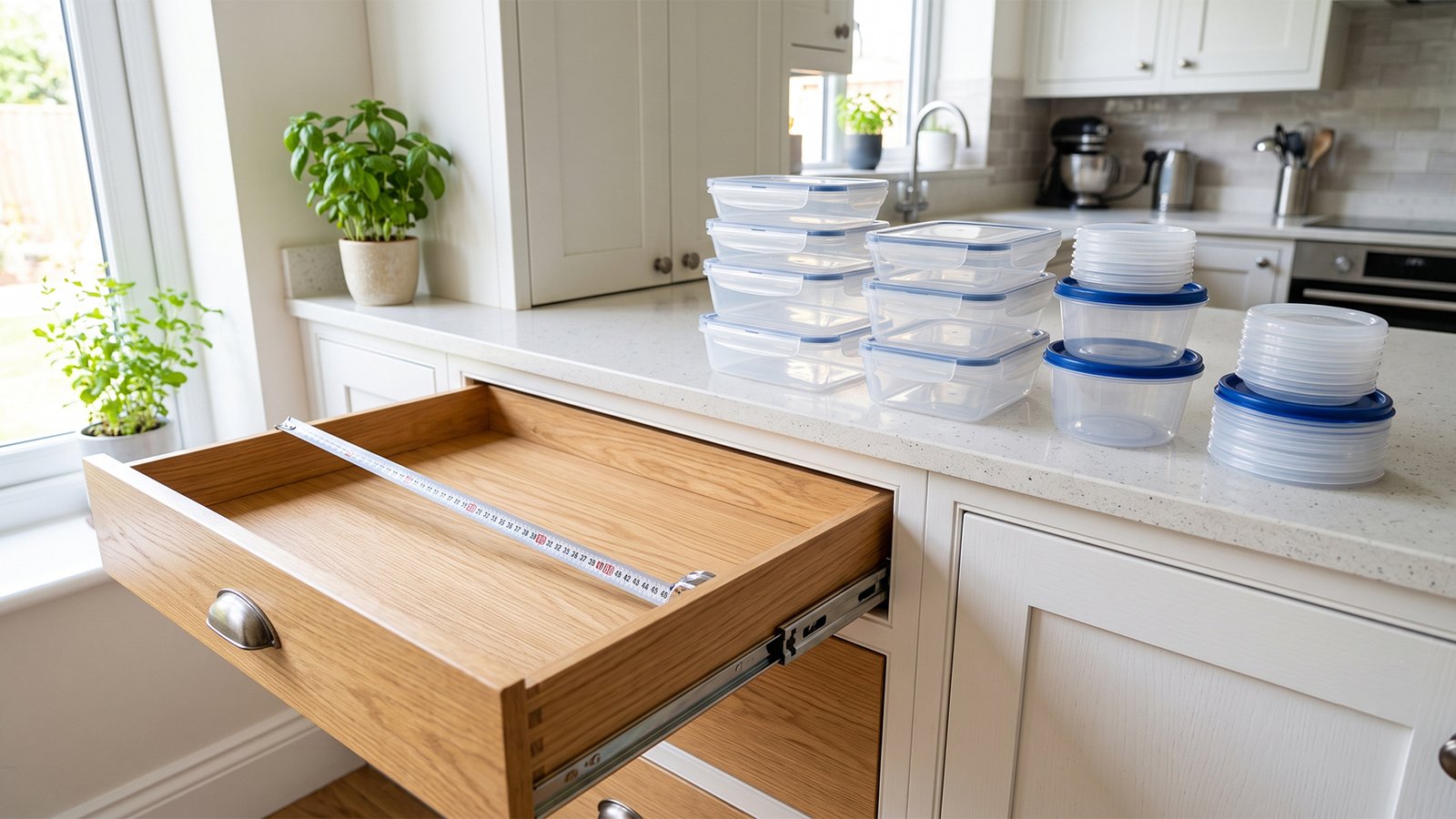 Diy Kitchen Drawer Dividers For Tupperware