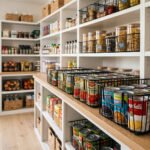 Heavy Duty Steel Pantry Baskets For Canned Goods