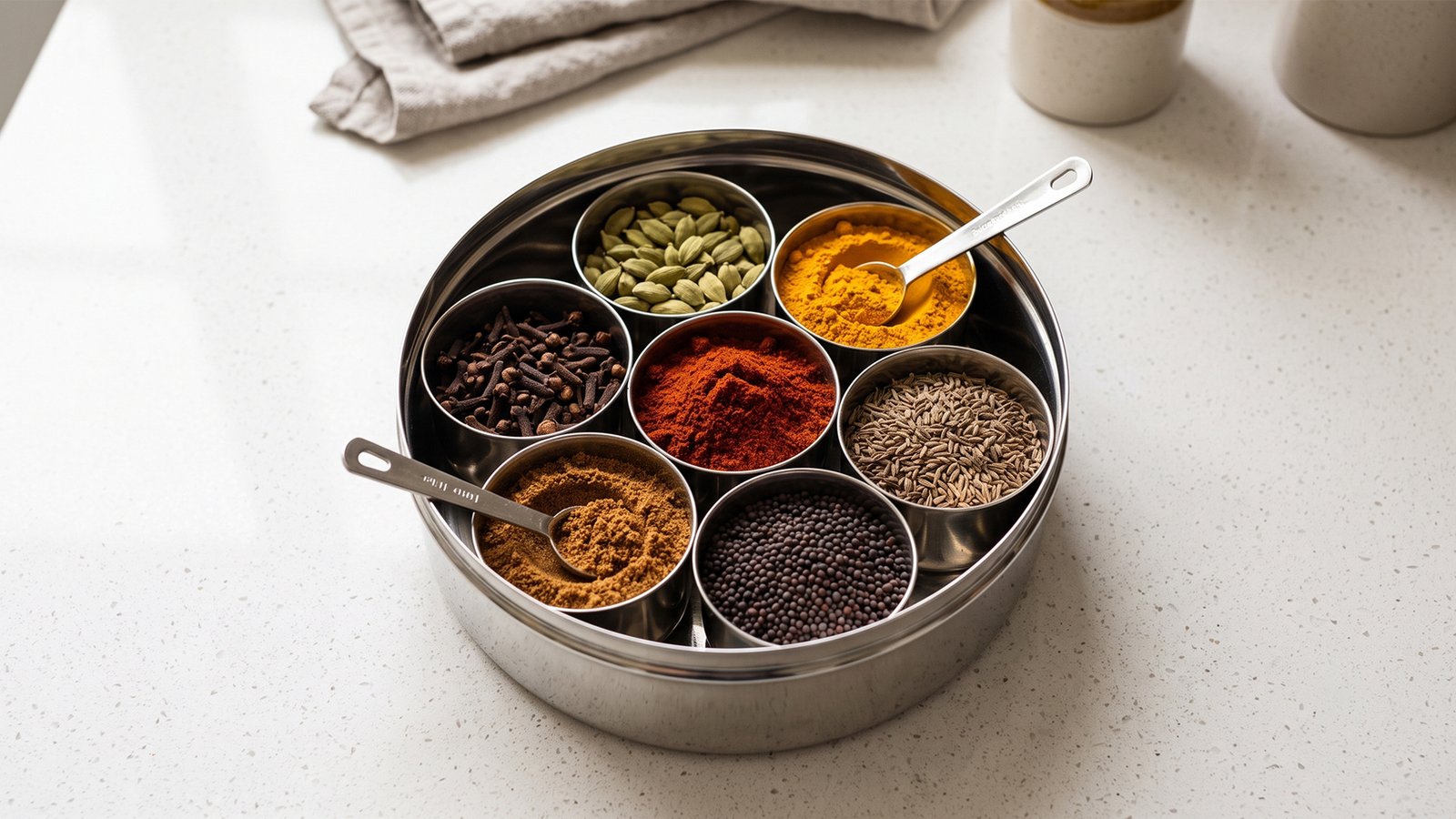Indian Spice Box Masala Dabba Organization Ideas