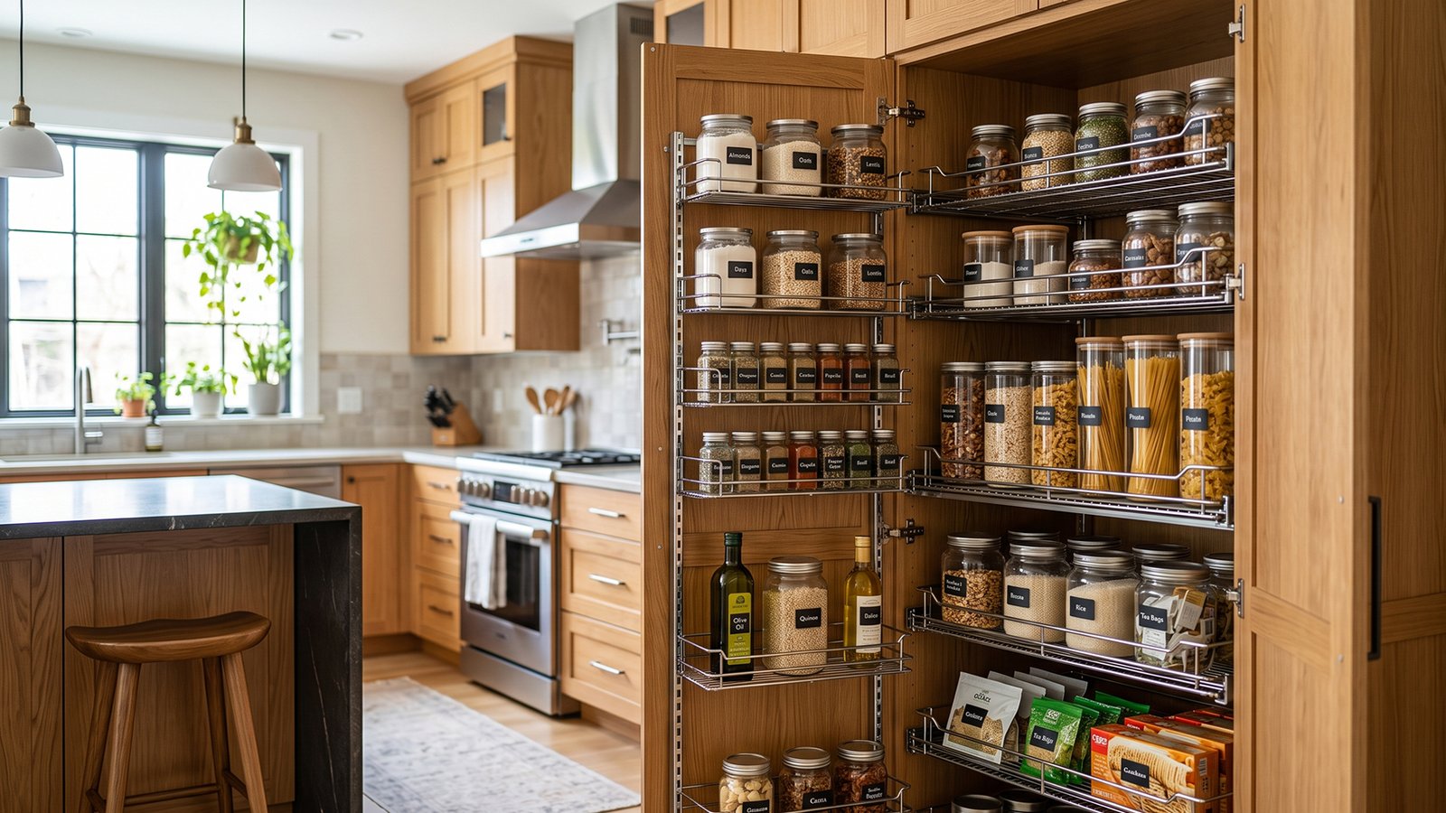 Slide Out Wire Baskets For Deep Pantry Cabinets
